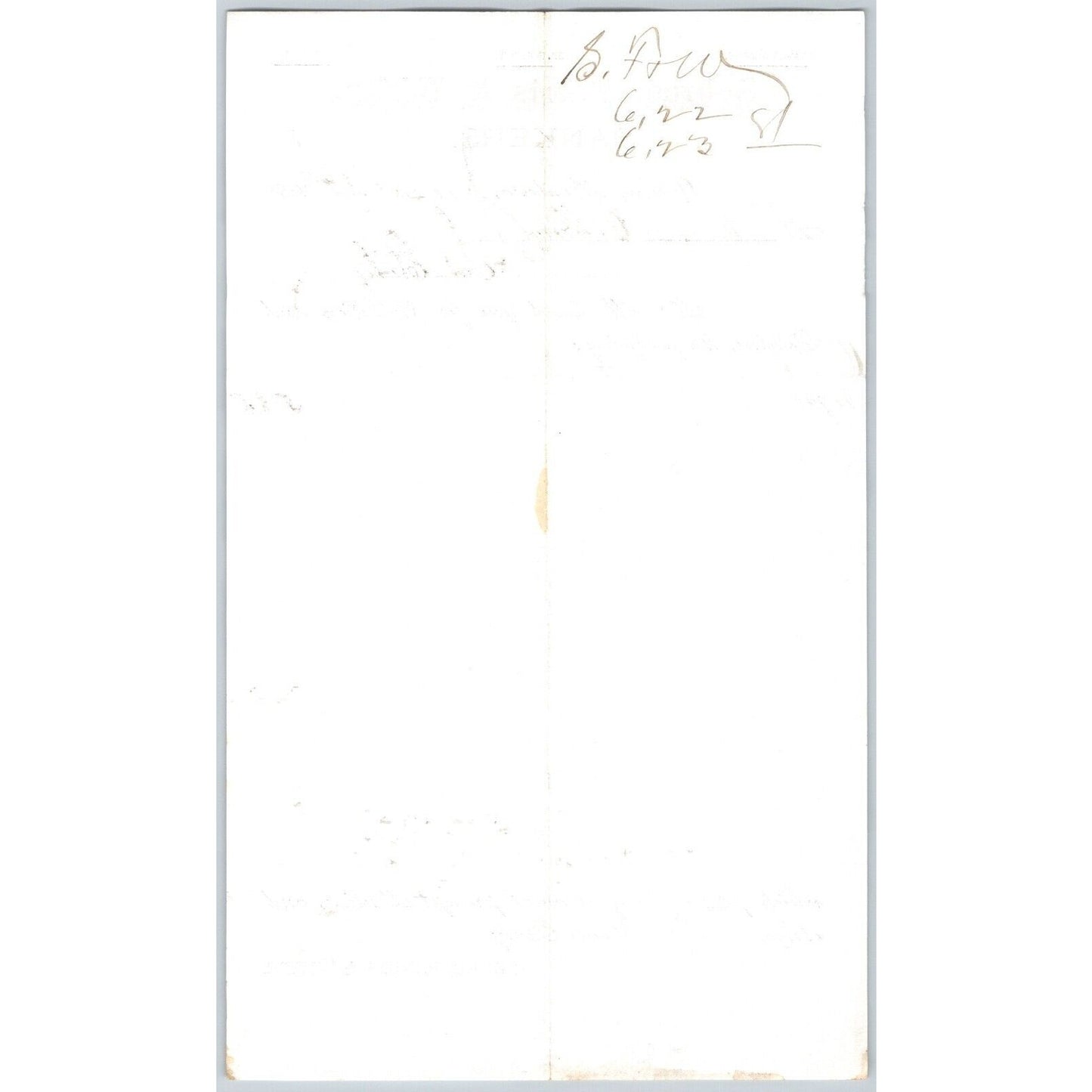 Sebree, Ferris & White Bankers Dillon, MT 6/22 1881 Statement Henry Elling*