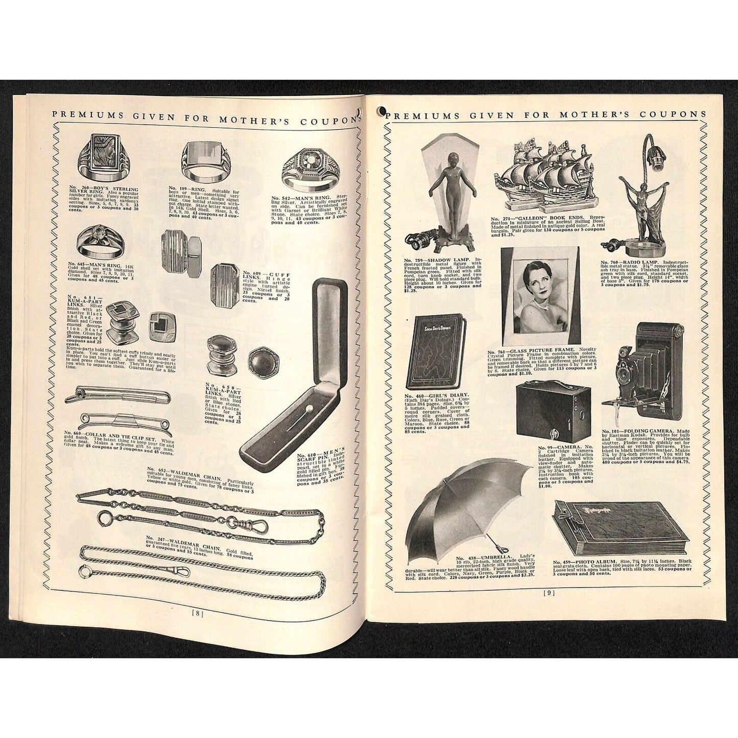 Mother's Coupons Premium Catalog Booklet No. 14 c1931 VGC