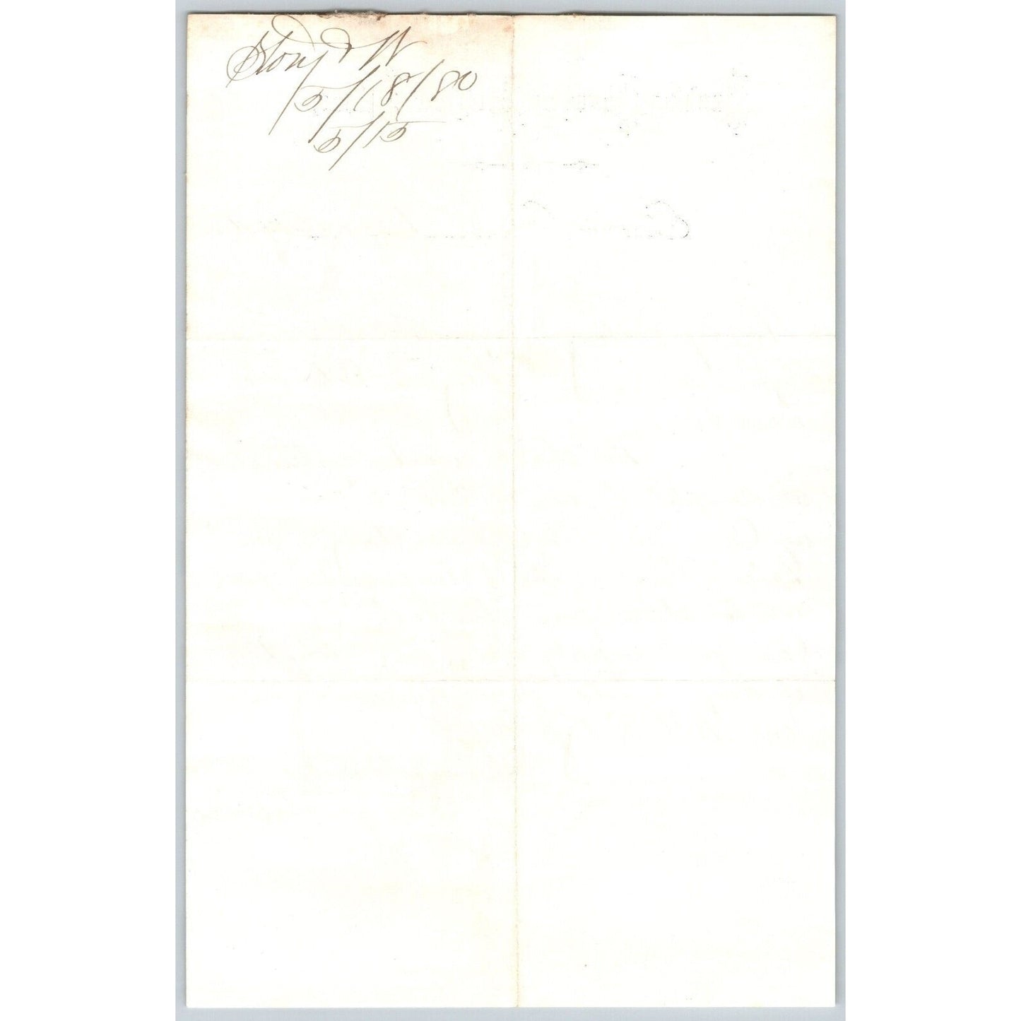 Banking House of Story & Nelson Bozeman, MT 5/15 1880 Letterhead Henry Elling*