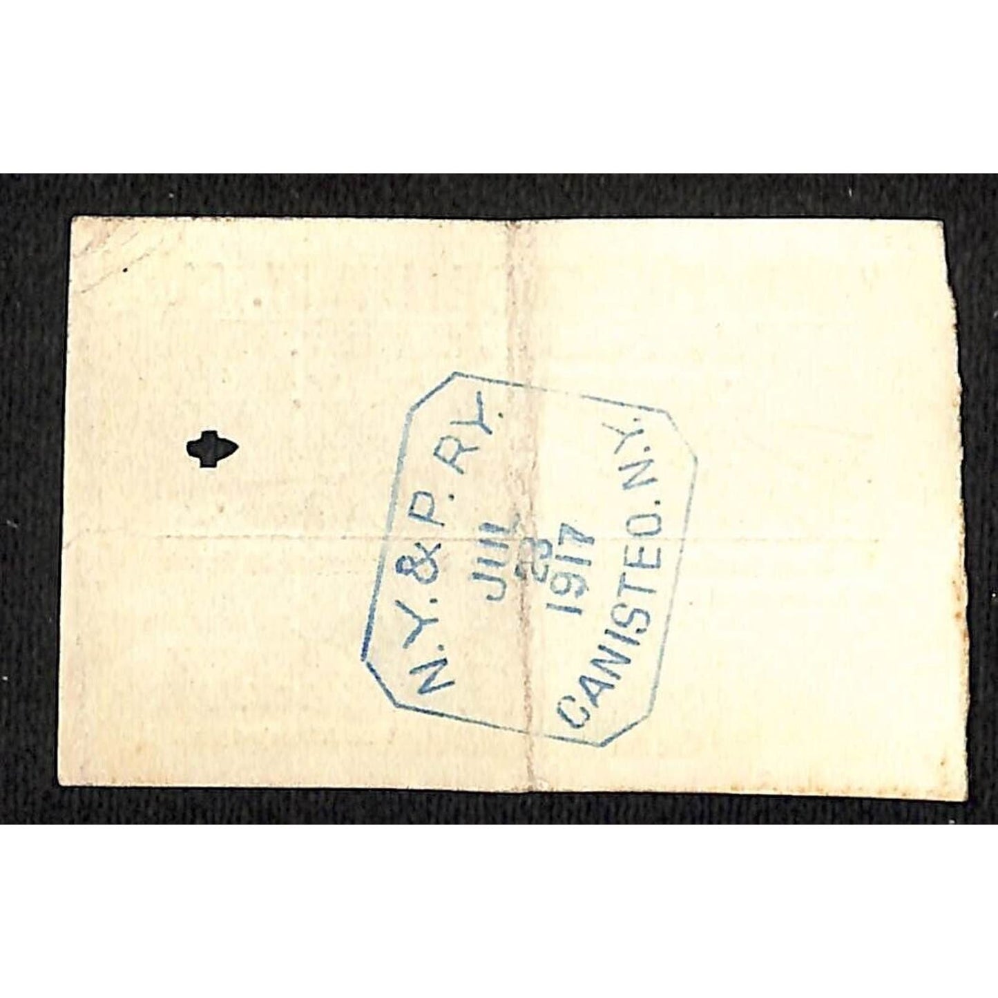 New York & Pennsylvania Railroad RY July 23 1917 McGraws Ticket #6811
