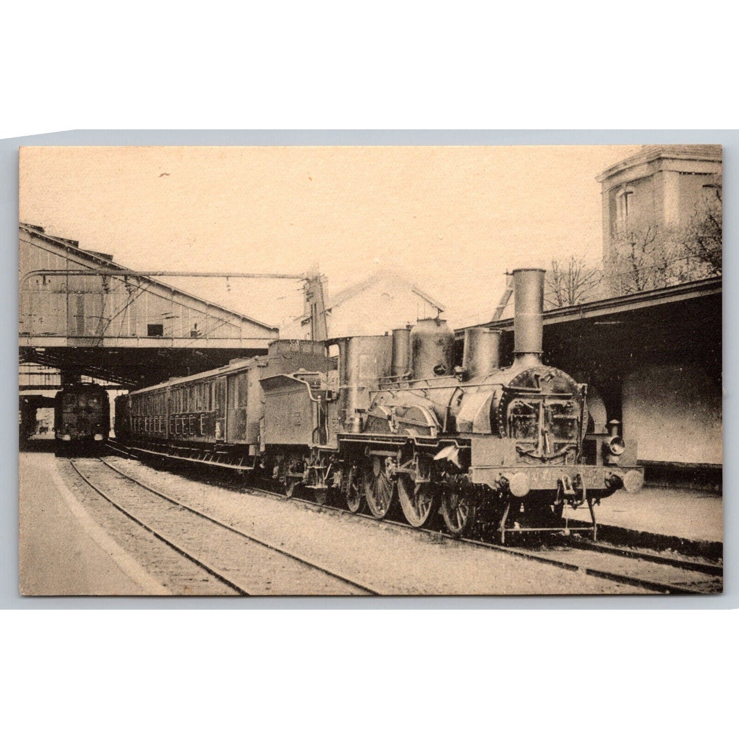 French Railroad RPPC* Postcard Train Etampes-Bourges Series 265-390 c1900 H.M.P.
