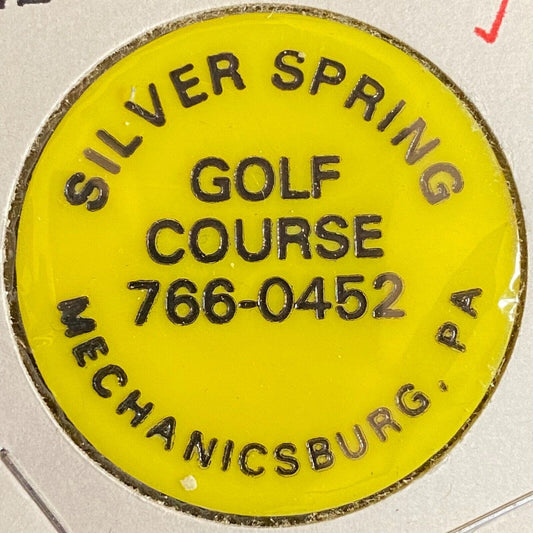 Mechanicsville, PA Silver Springs Golf Course c1990's Plastic Token G/F Draft