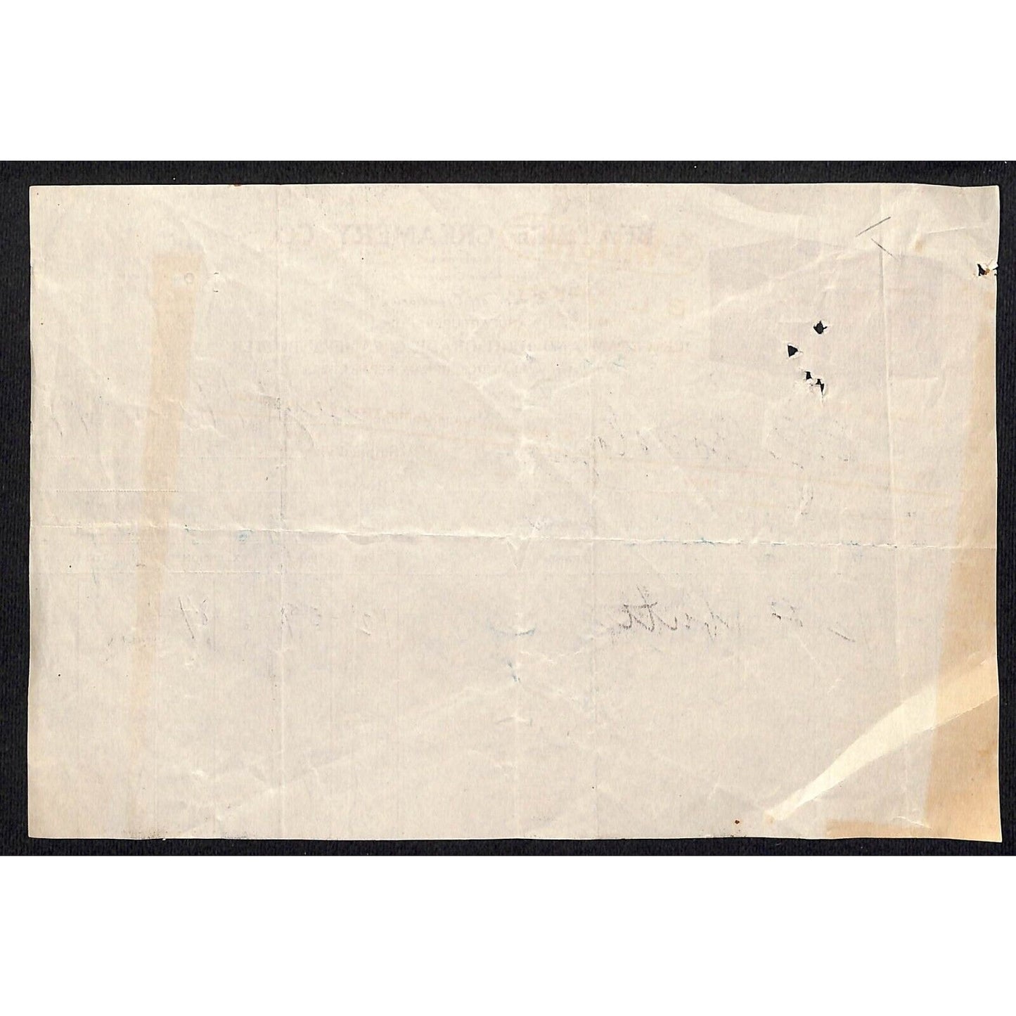 Beatrice Creamery Muncie, IN 1919 Billhead White River Butter / Ice Cream
