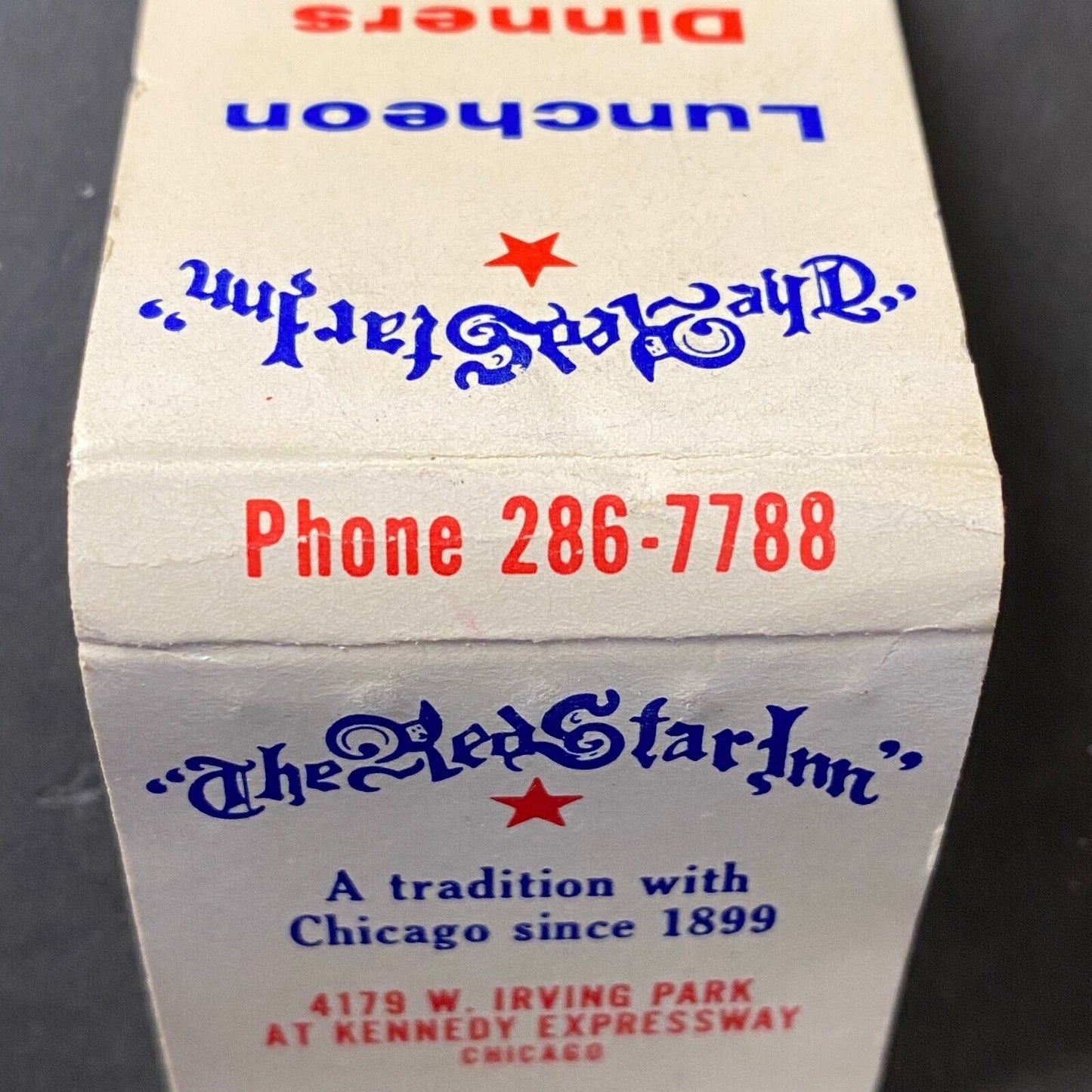 Red Star Inn / Restaurant Chicago Full Matchbook c1974-80's