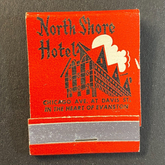 North Shore Hotel Red Knight Inn c1960's-73 Full Matchbook VGC