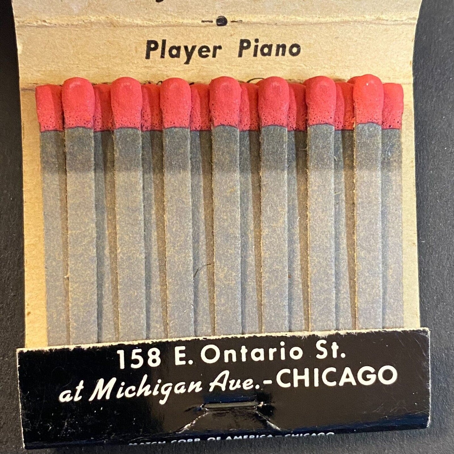 Al Simon's Restaurant Ontario Street Chicago c1974-79 Full Matchbook VGC