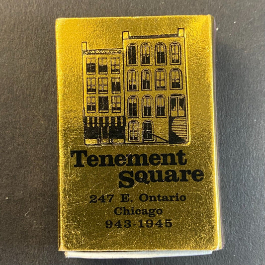 Bogarts in Tenement Square Chicago Matchbox c1980's - Needs Repair