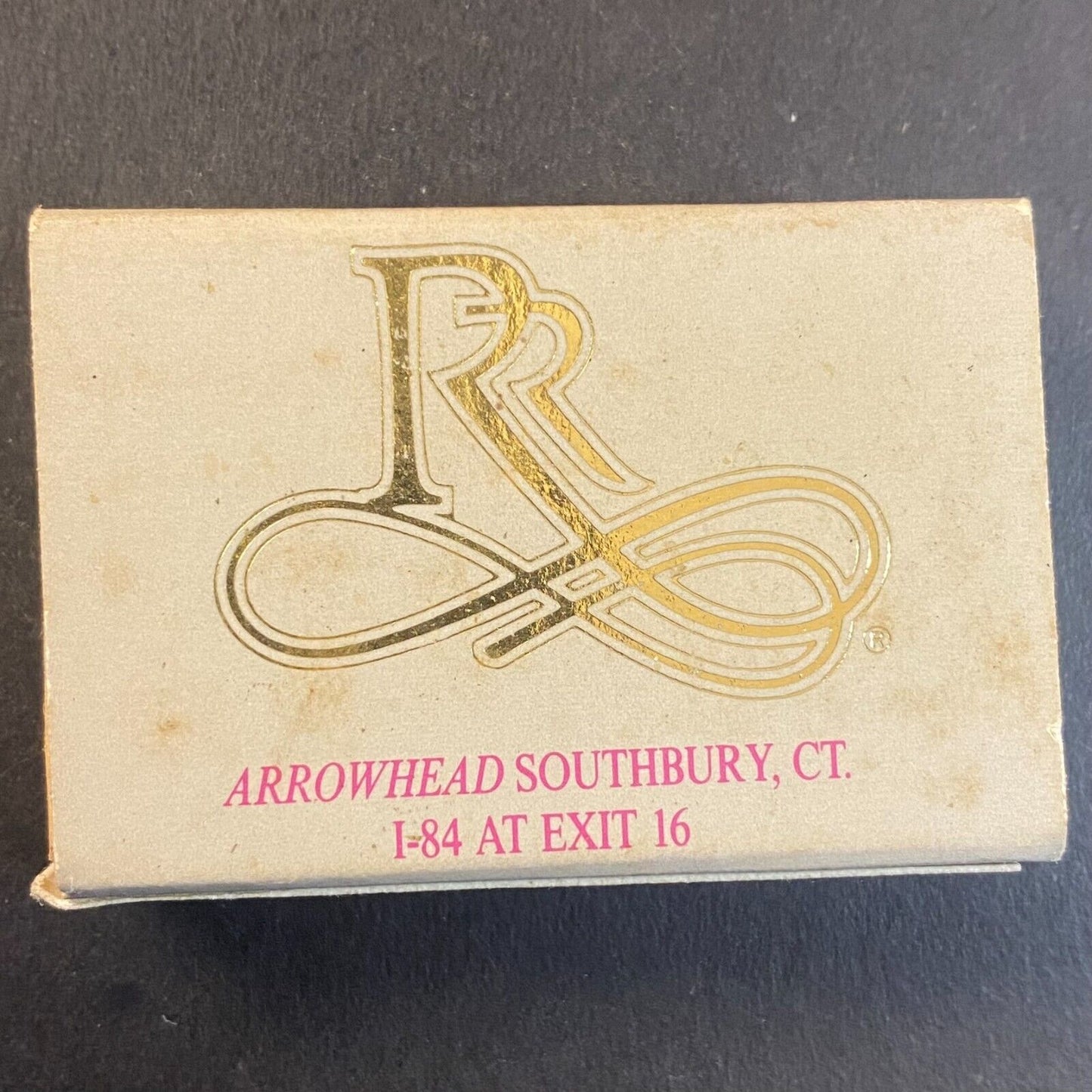 Arrowhead Restaurant Southbury, CT Vintage Matchbox Scarce