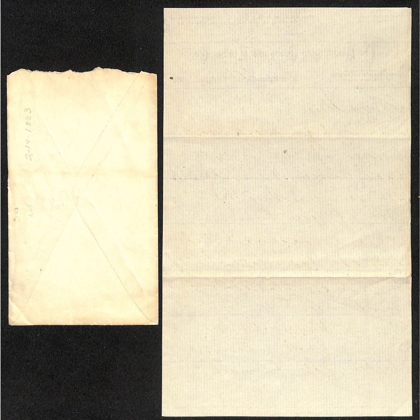 Bloomington Glove and Leather Co. Illinois c1885 ALS Letterhead re" Party Invite