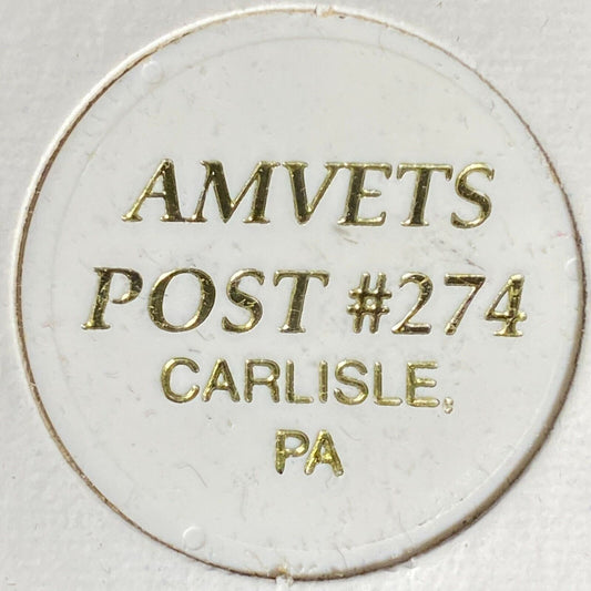 Carlisle, PA AMVETS Post 274 Plastic Drink Token G/F "Soda"