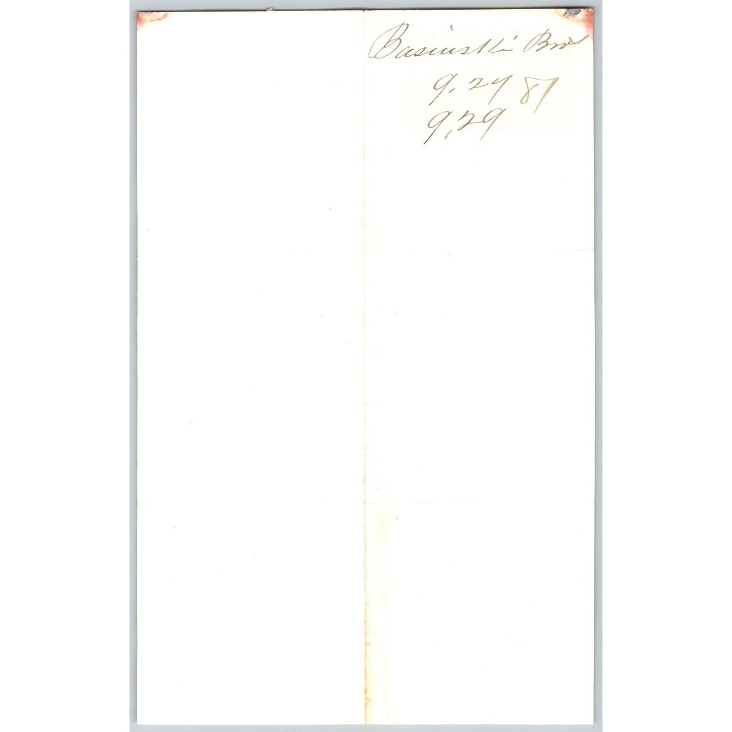 J. Basinski & Bros. Bozeman, MT (Dry Goods) 9/27 1881 Letterhead Henry Elling*