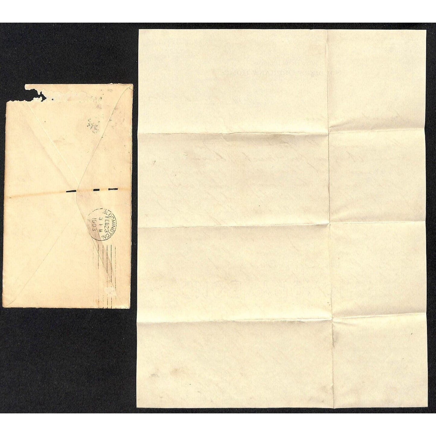 Illinois Soldier's Orphans' Home 1903 ALS Letterhead re: Congrats & Gossip