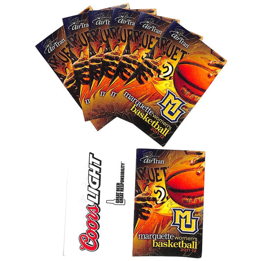 2011-12 Marquette MU 7pcs. Women's Basketball Game Pocket Schedules VGC NOS