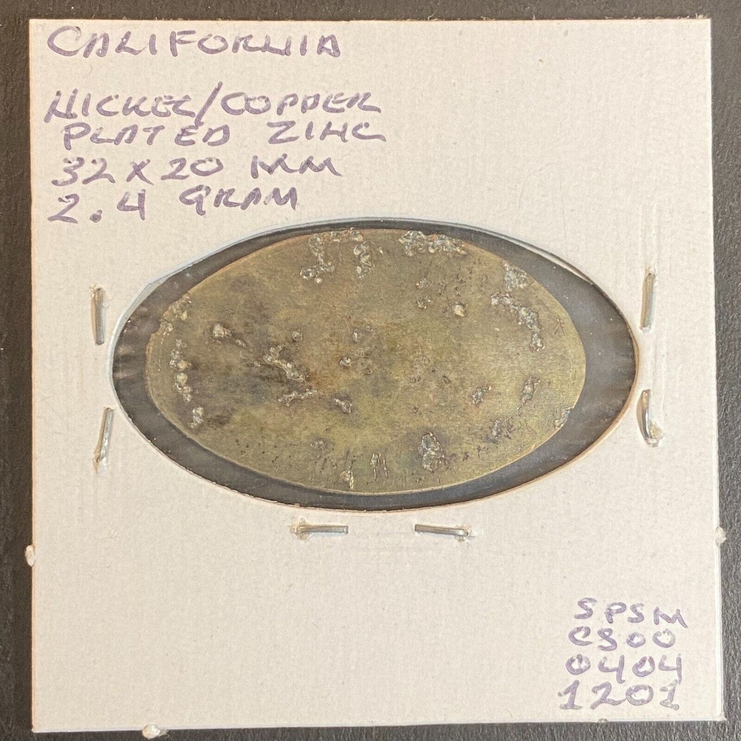 George C. Page Museum Los Angeles Elongated Penny Souvenir Scarce Dinosaur
