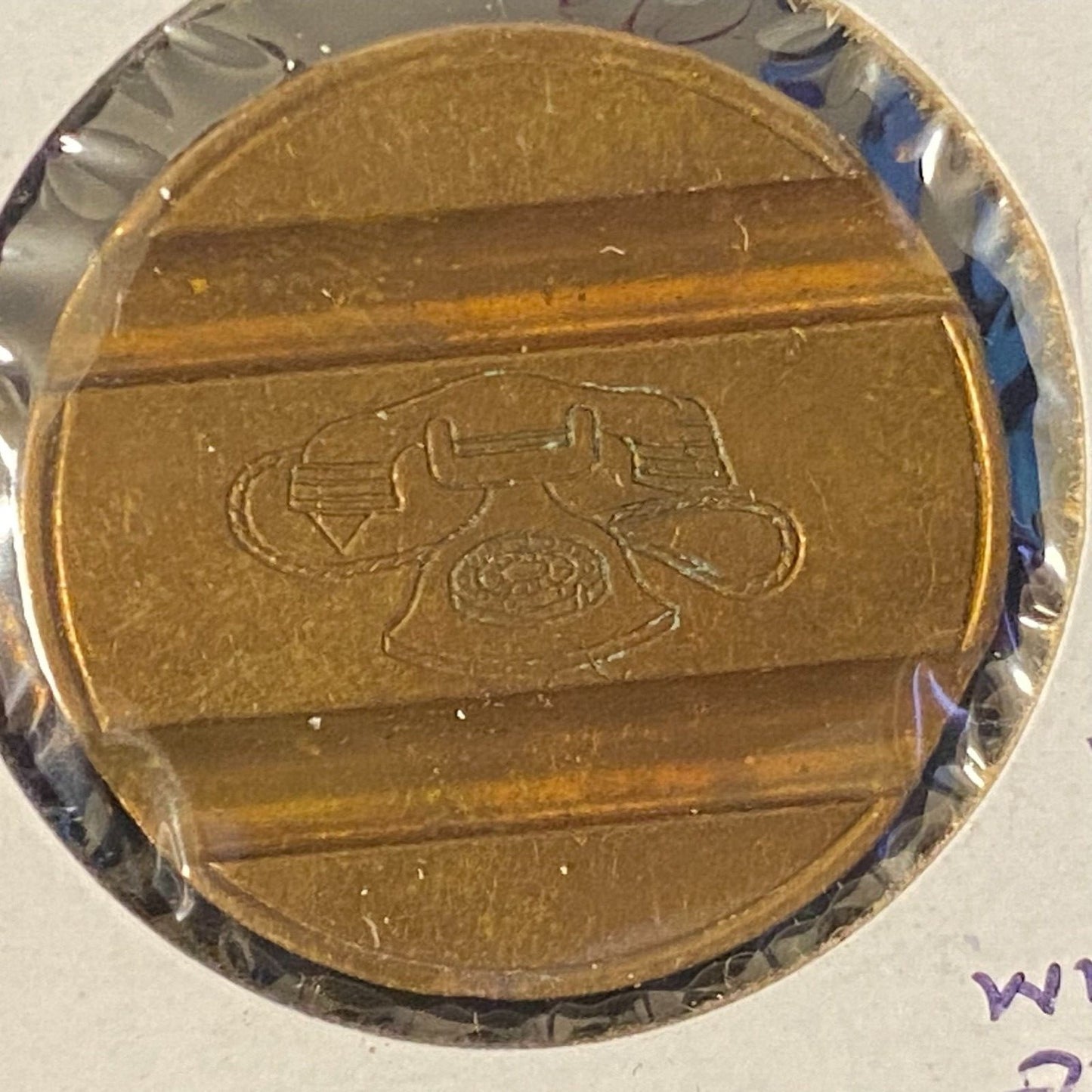 Gettone Telefonico Public Telephone Token 1971 Italy Bronze 24.5mm 7.2g #7101 VG