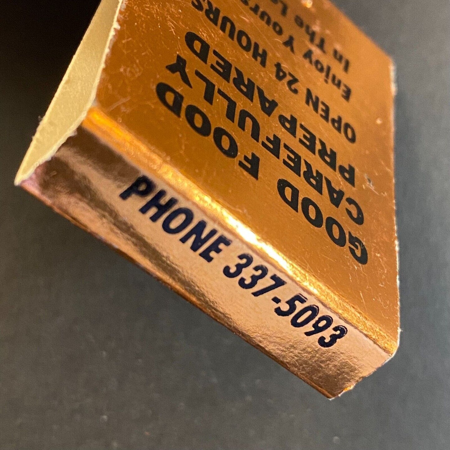 Gold Coast Restaurant Chicago c1960's-73 Full Matchbook VGC Scarce