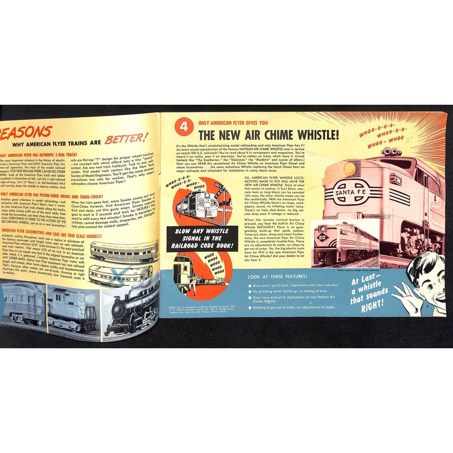 1951 American Flyer / Gilbert Toys Catalog Trains Chemistry Magic Sets 47pp VGC