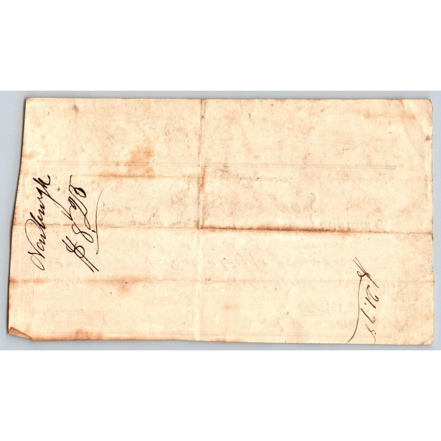 1844 Jabez Knowlton* Newburgh ME Town Check to James B. Leavitt
