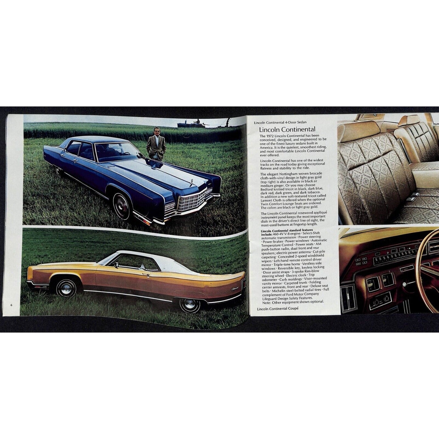 1972 Lincoln Mercury Sales Brochure - Downtown Nashua, NH 31pp