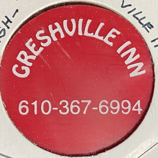 Boyertown, PA Greshville Inn Plastic Token G/F $1.00