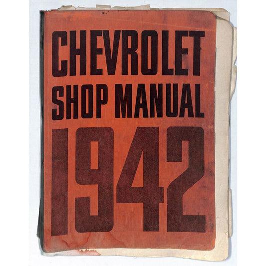 1942 Chevrolet shop Manual 200+pp 1 3/4 lbs. Detached Cover