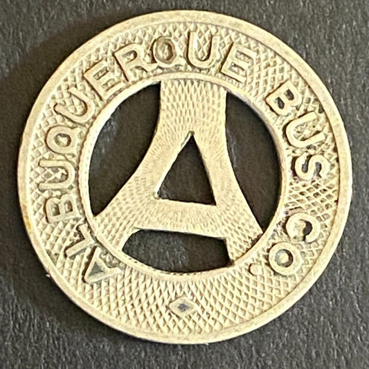 Albuquerque Bus Co. "Health Country" Transit Token 16mm VGC Hanging "A" (#9)