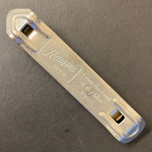 Hamm's Beer "From the land of Sky Blue Waters" Vintage Steel Can Bottle Opener