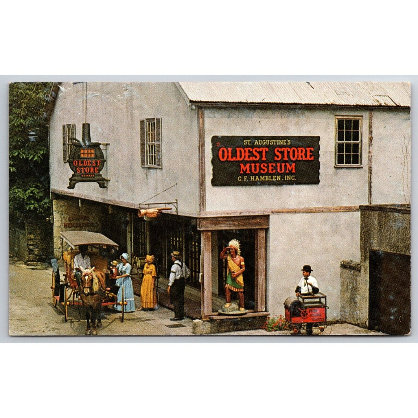 Oldest Store Museum St. Augustine, FL Postcard c1977