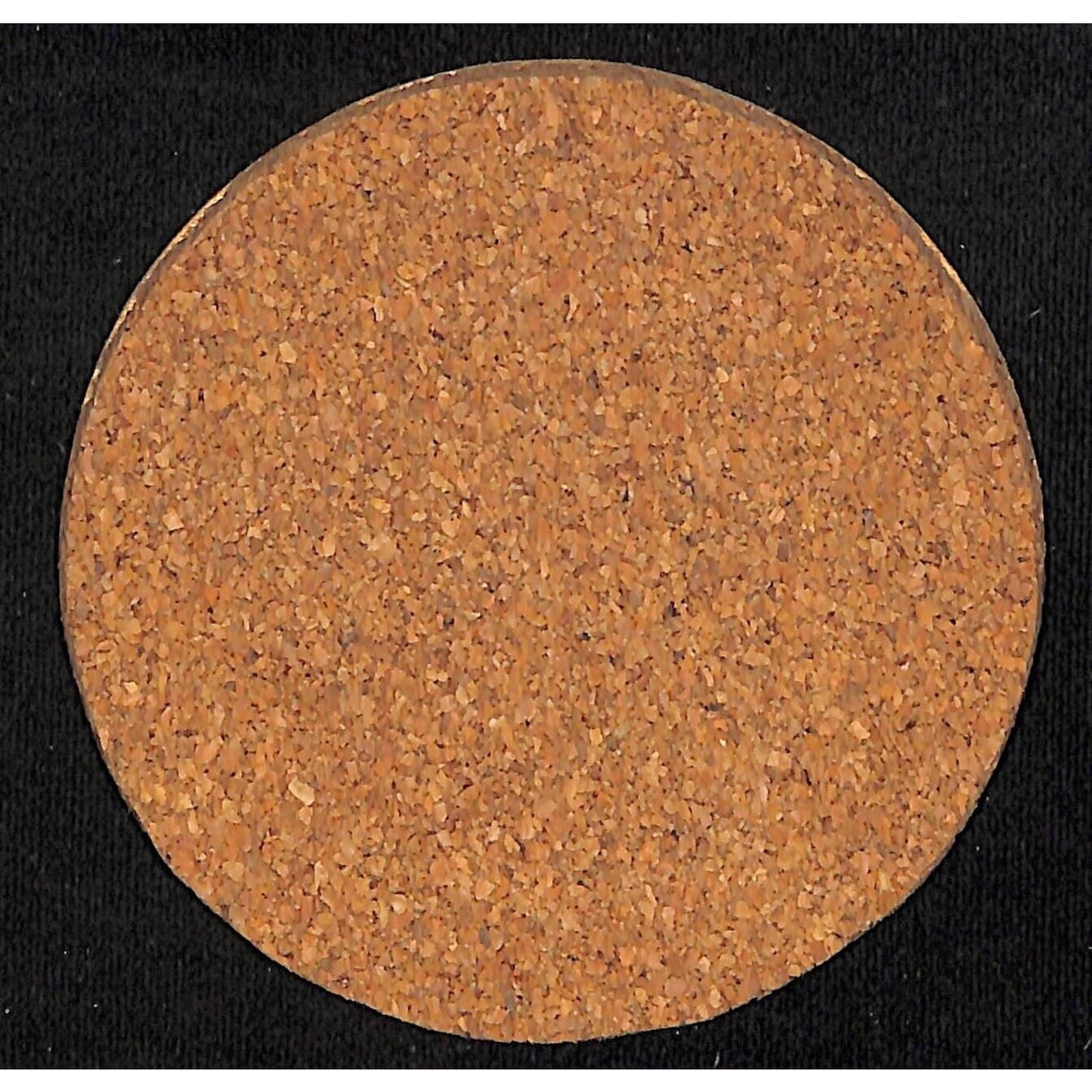 Double-Orange Beverage Coaster 4" w/ Cork Bottom VGC - Modern / Reproduction