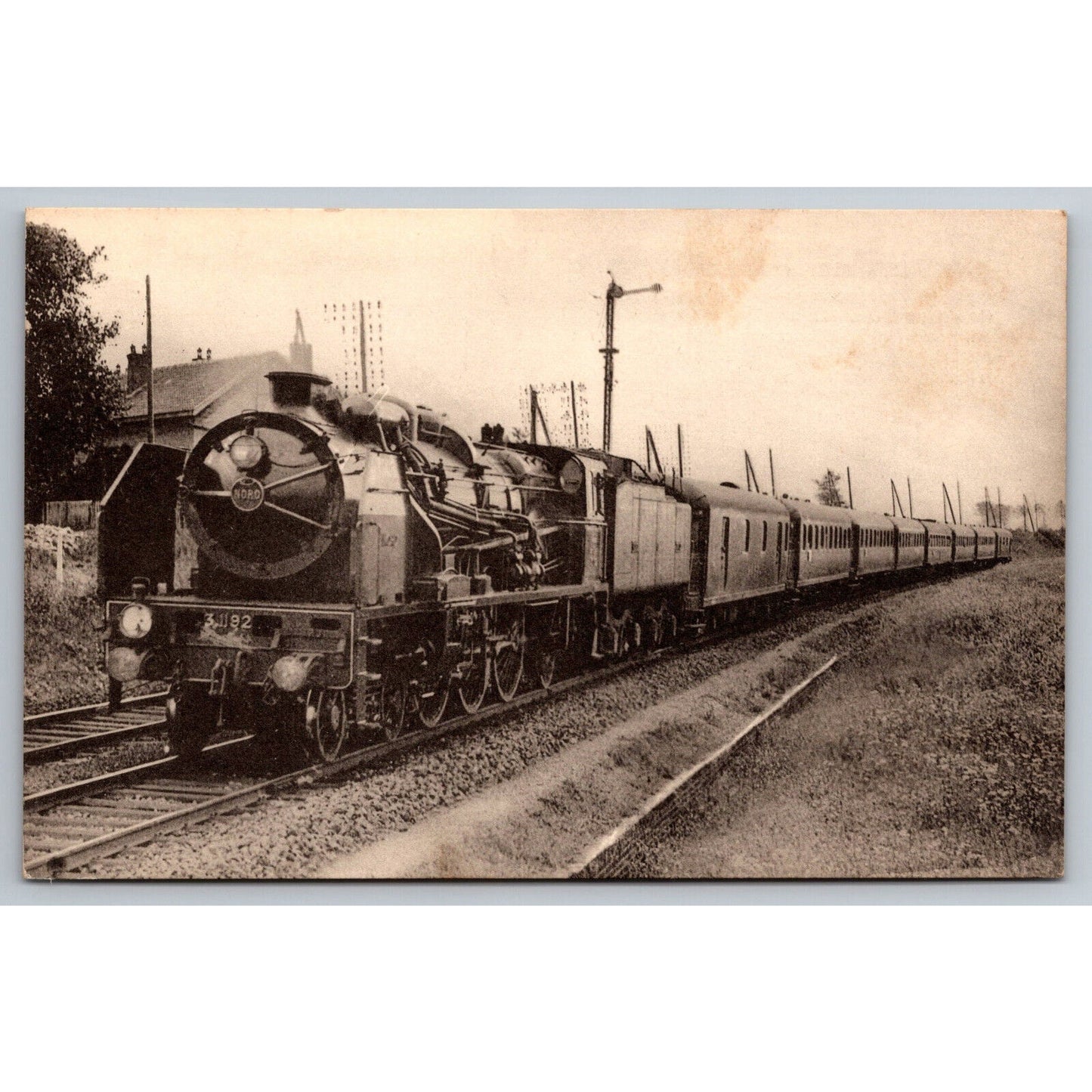 French Railroad RPPC* Postcard Locomotive 3.1192 c1936 H.M.P.