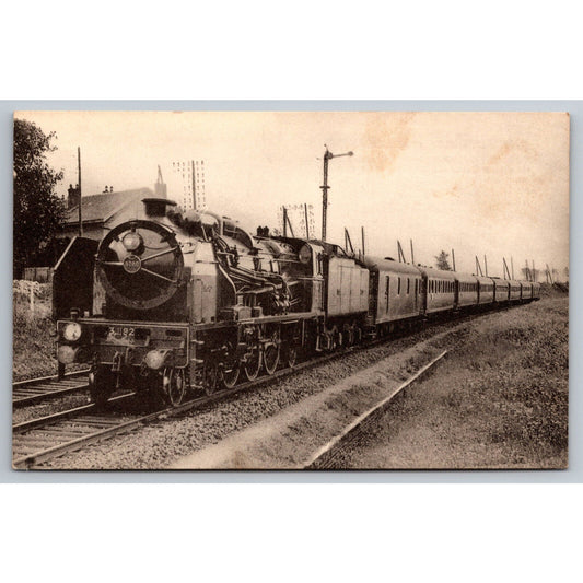 French Railroad RPPC* Postcard Locomotive 3.1192 c1936 H.M.P.