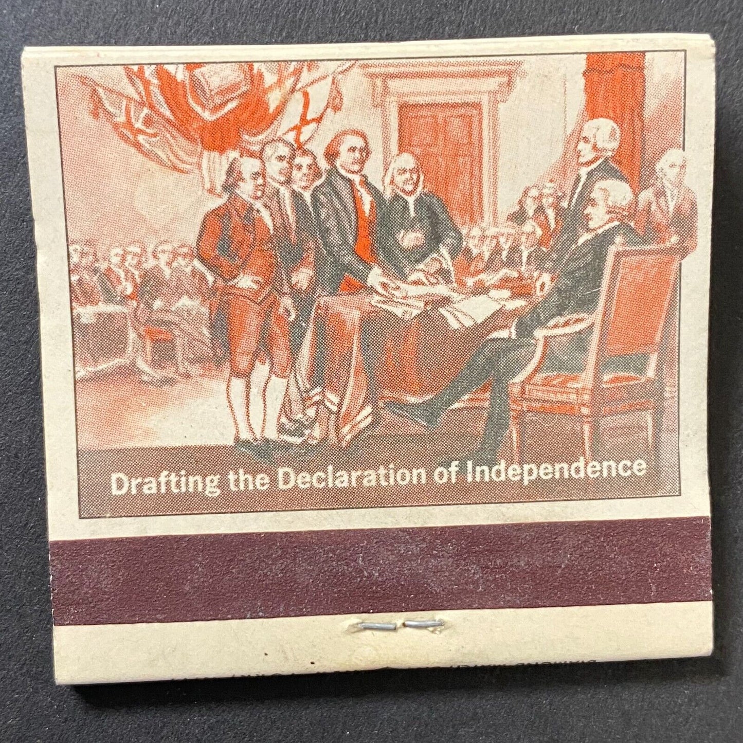 American Revolution Bicentennial Paul Revere / Declaration Full Matchbook 1976