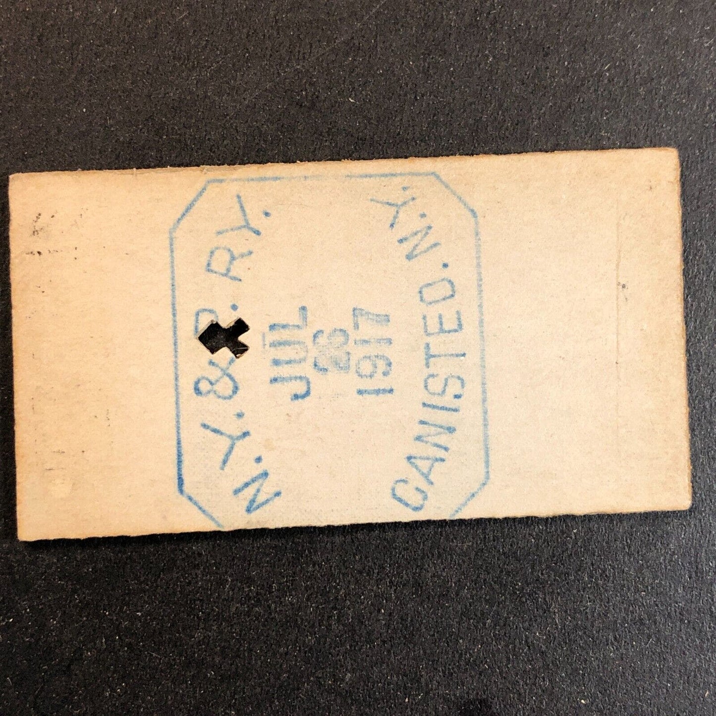 New York & Pennsylvania Railroad July 26 1917 Bennetts, NY Ticket #11837