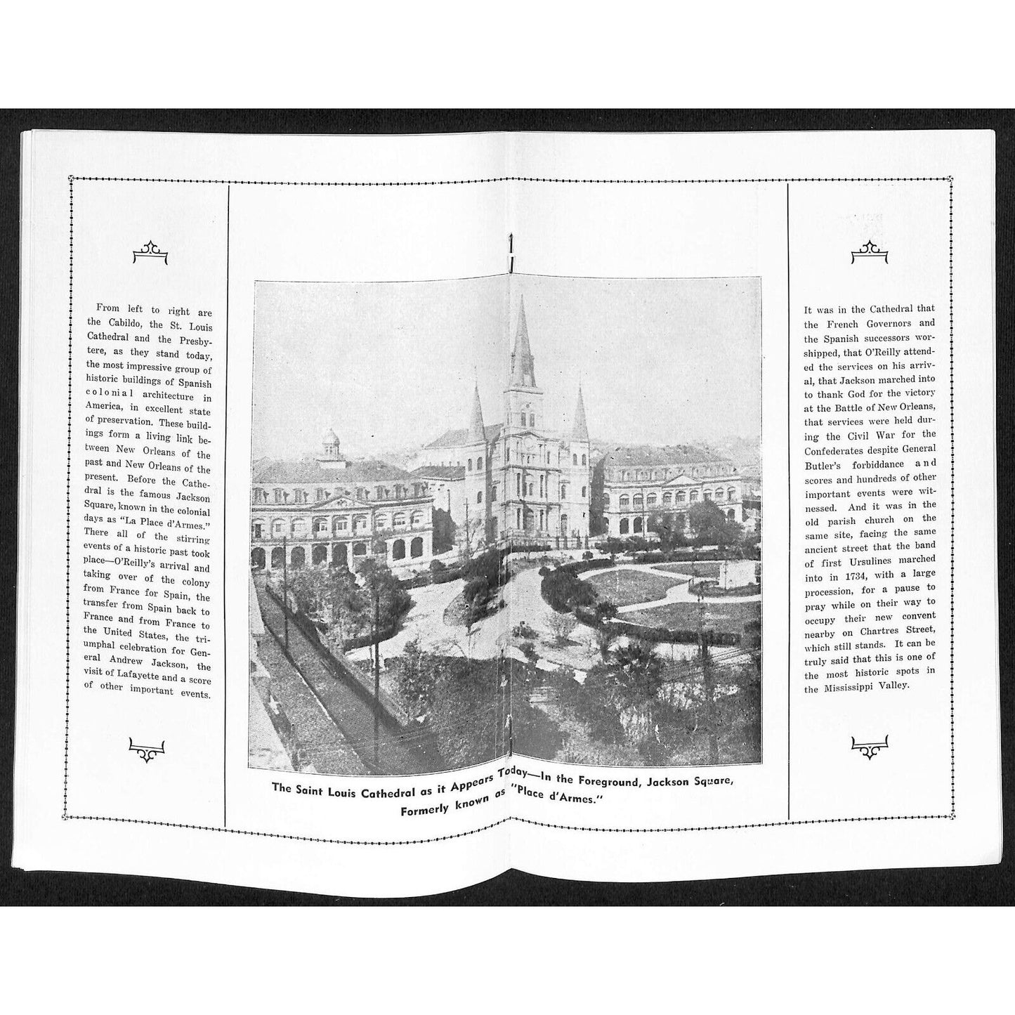 1938 St. Louis Cathedral New Orleans Ursuline Convent Brochure 46pp VGC Scarce
