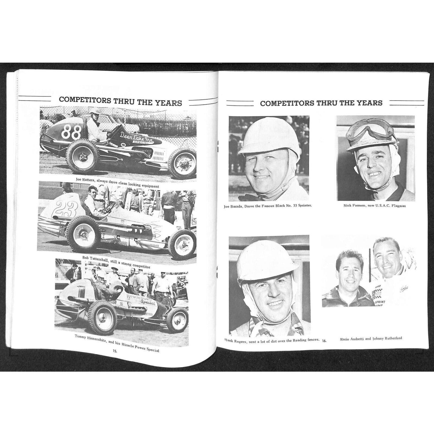 Reading Fairgrounds 1968 USAC Auto Races Program Sprint Car 100th 28pp*