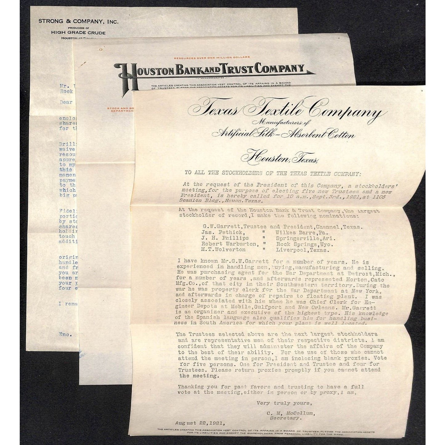 Group of 18 1918-1930's Mostly Oil Related Leases Correspondence & Ephemera