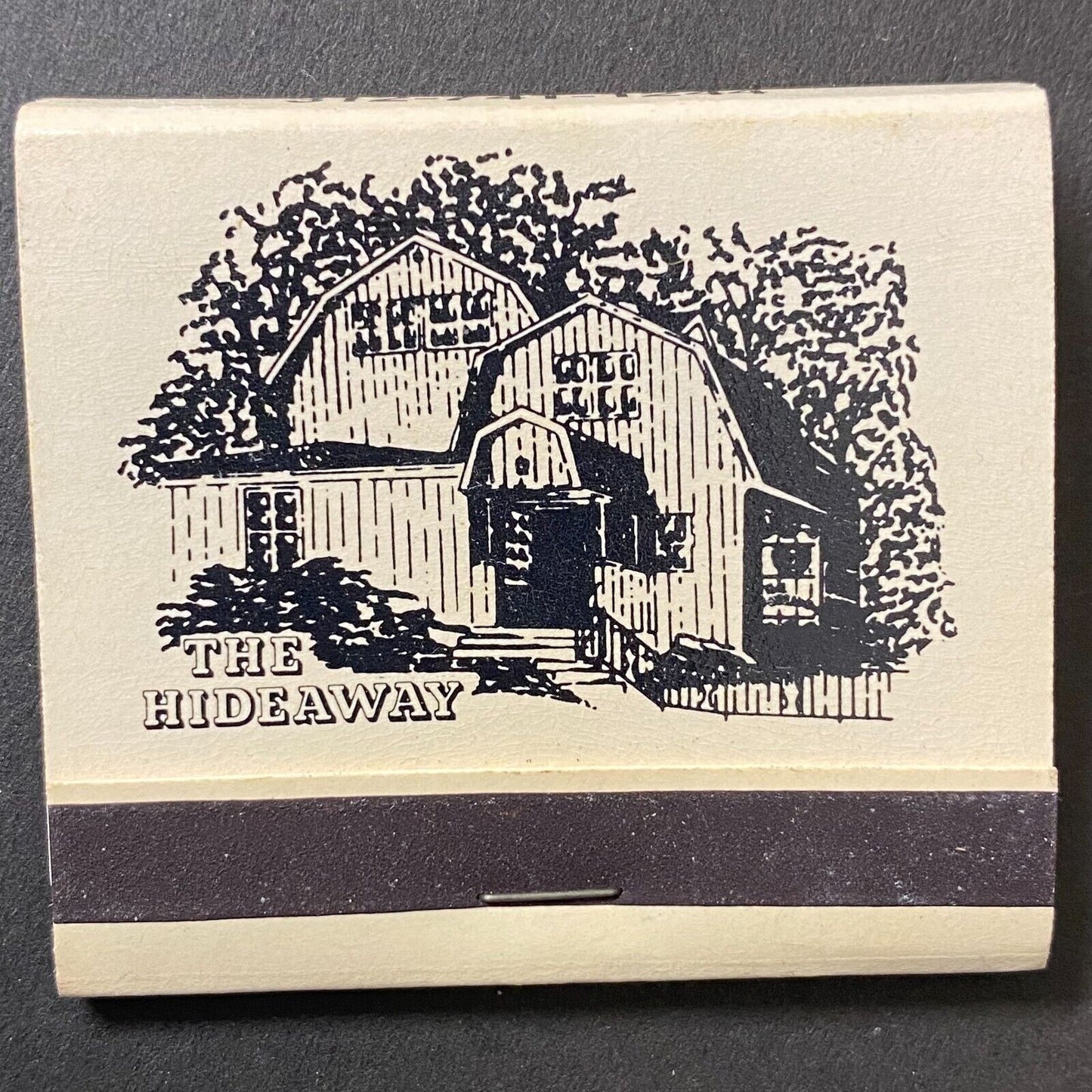 The Hideaway Restaurant St. Charles, IL Full Matchbook c1966-74 VGC