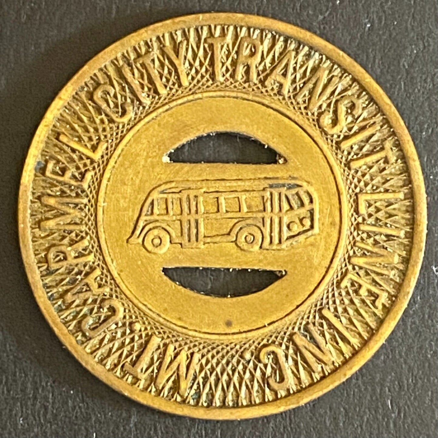 Mt. Carmel City Transit Line G/F One Fare Token 23mm VGC