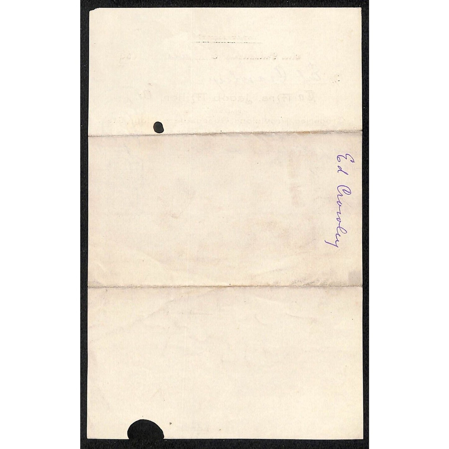 Jacob Miller Groceries New Philadelphia 1893 Billhead / Statement (#3) VGC