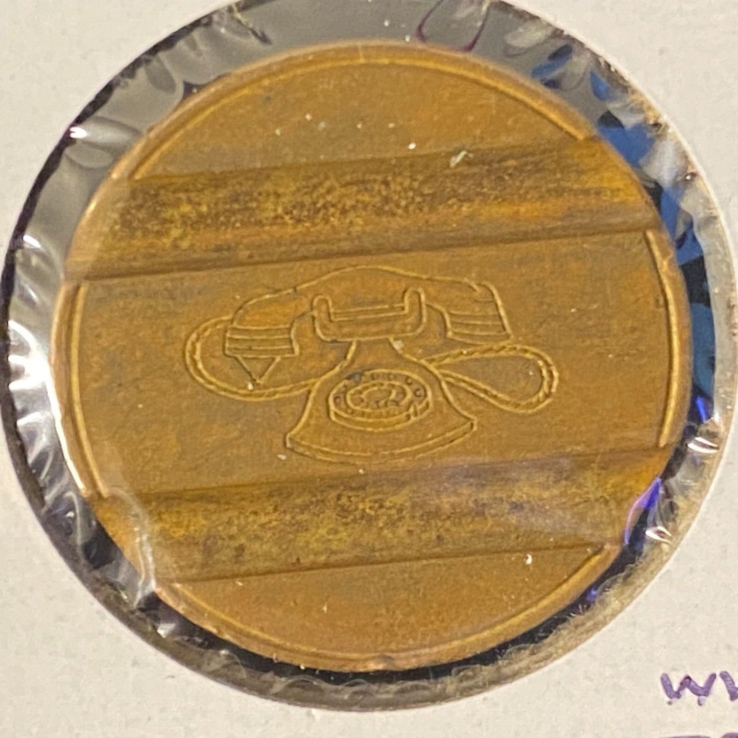 Gettone Telefonico Public Telephone Token 1971 Italy Bronze 24.5mm 7.2g #7109 VG