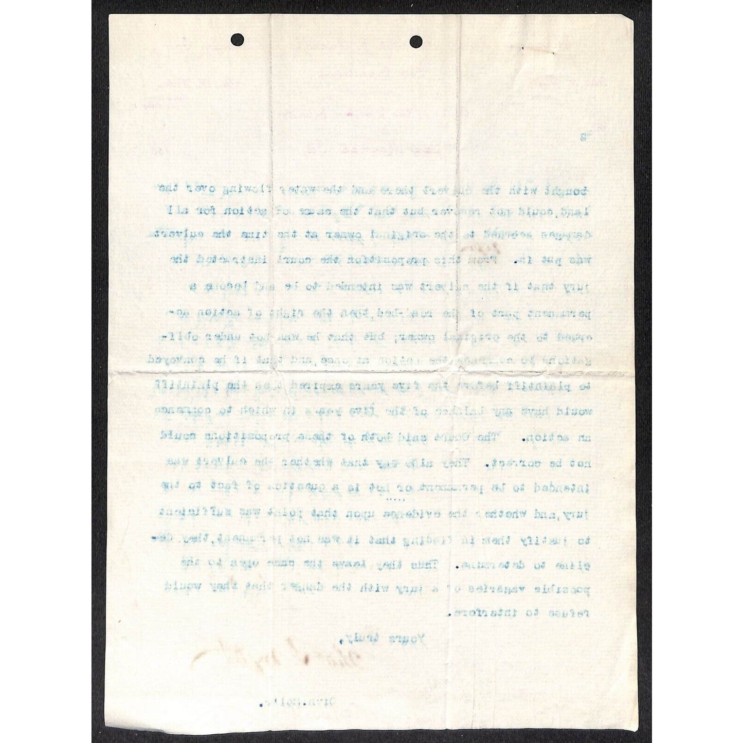 Chicago, Rock Island & Pacific Law Dept. c1877 Partial TLS Letterhead