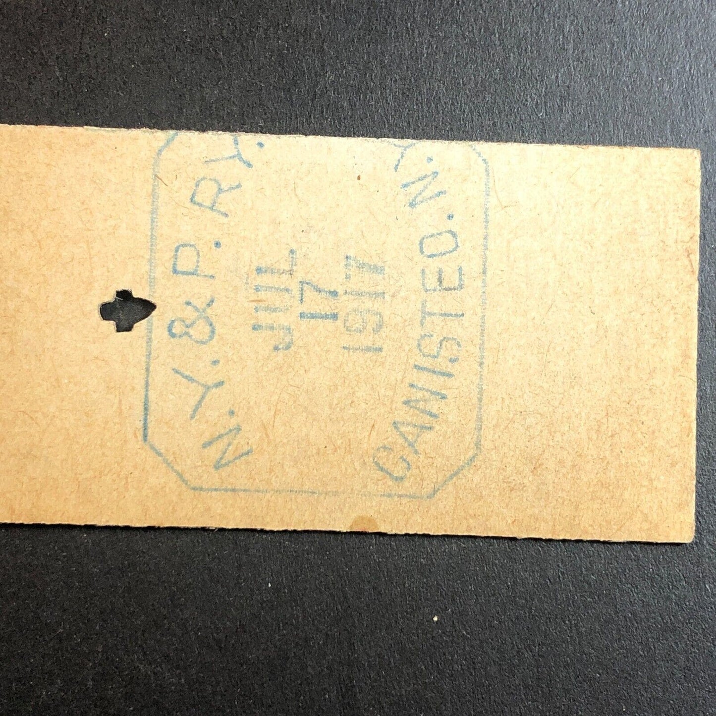 New York & Pennsylvania Railroad July 17 1917 Greenwood, NY Ticket #53563