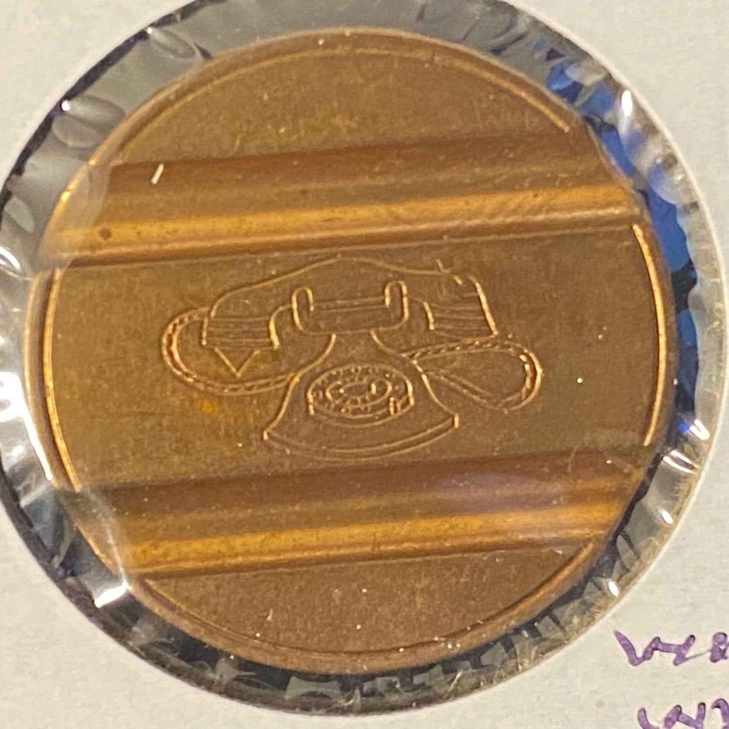 Gettone Telefonico Public Telephone Token 1971 Italy Bronze 24.5mm 7.1g #7112 VG