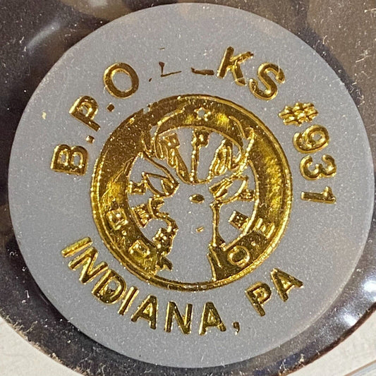 Indiana PA B.P.O Elks #931 c1970's-80's Plastic "$2.00" Token
