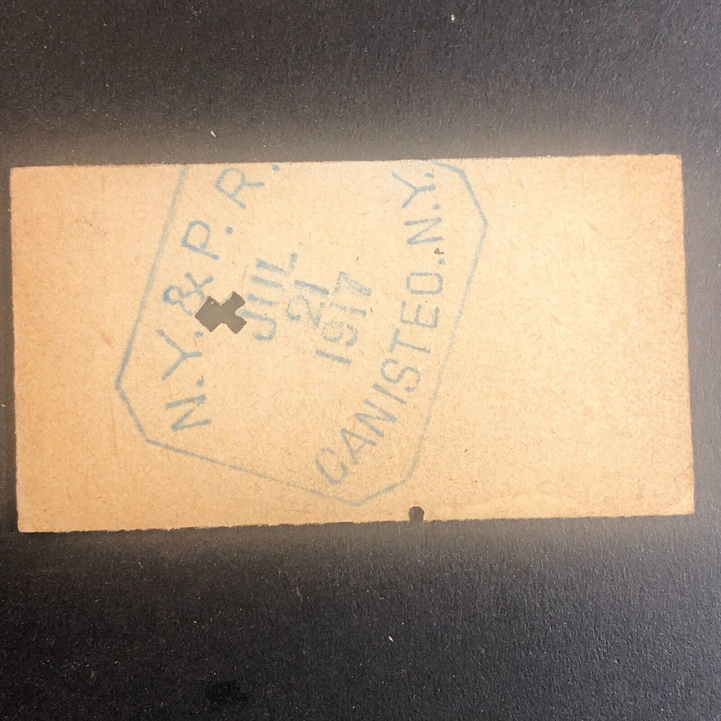 New York & Pennsylvania Railroad July 21 1917 Greenwood, NY Ticket #53590