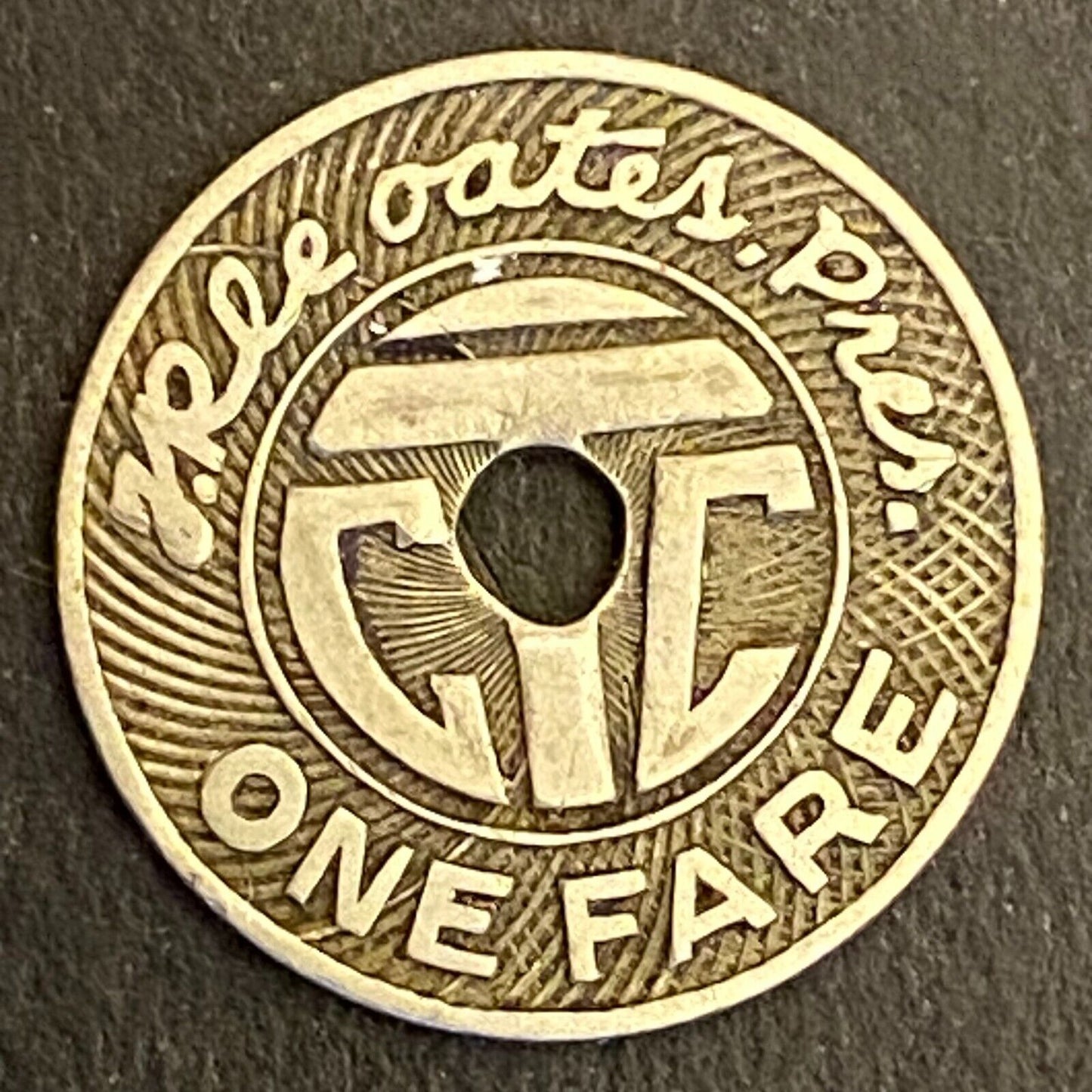 Community Traction Co Toledo One Fare Transit Token 16mm (#5)