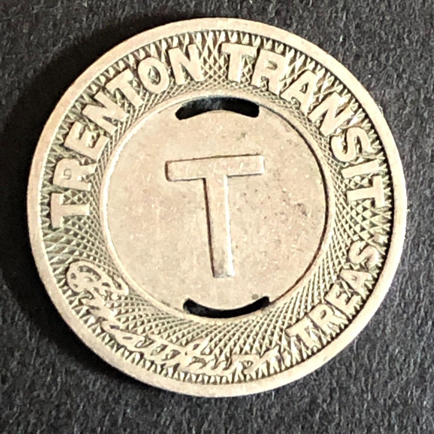 Trenton Transit New Jersey G/F One Fare Transit Token 16mm