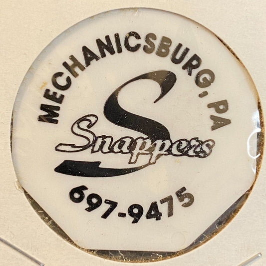 Mechanicsburg, PA Snappers Bar & Grill c2002 Hexagon Plastic Token G/F Draft