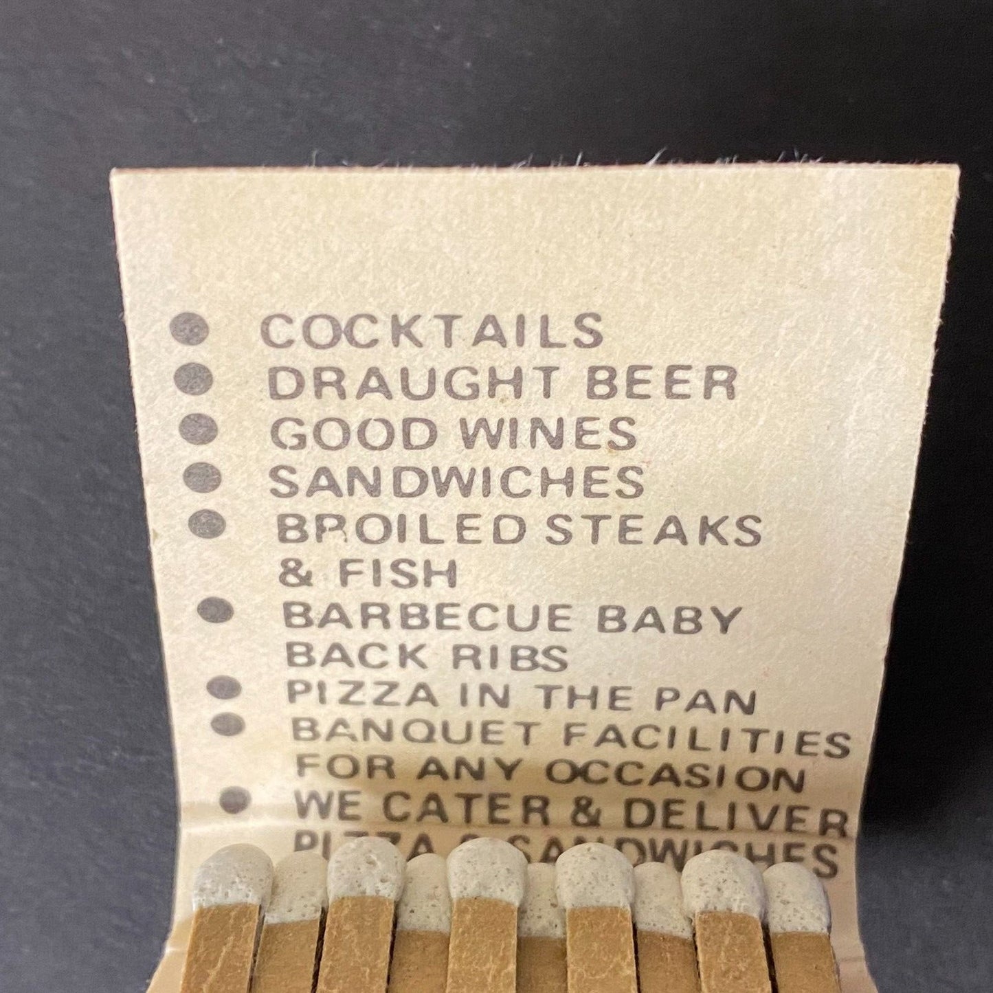 The Beef Pub Restaurant Chicago Full Matchbook c1965-74 Scarce