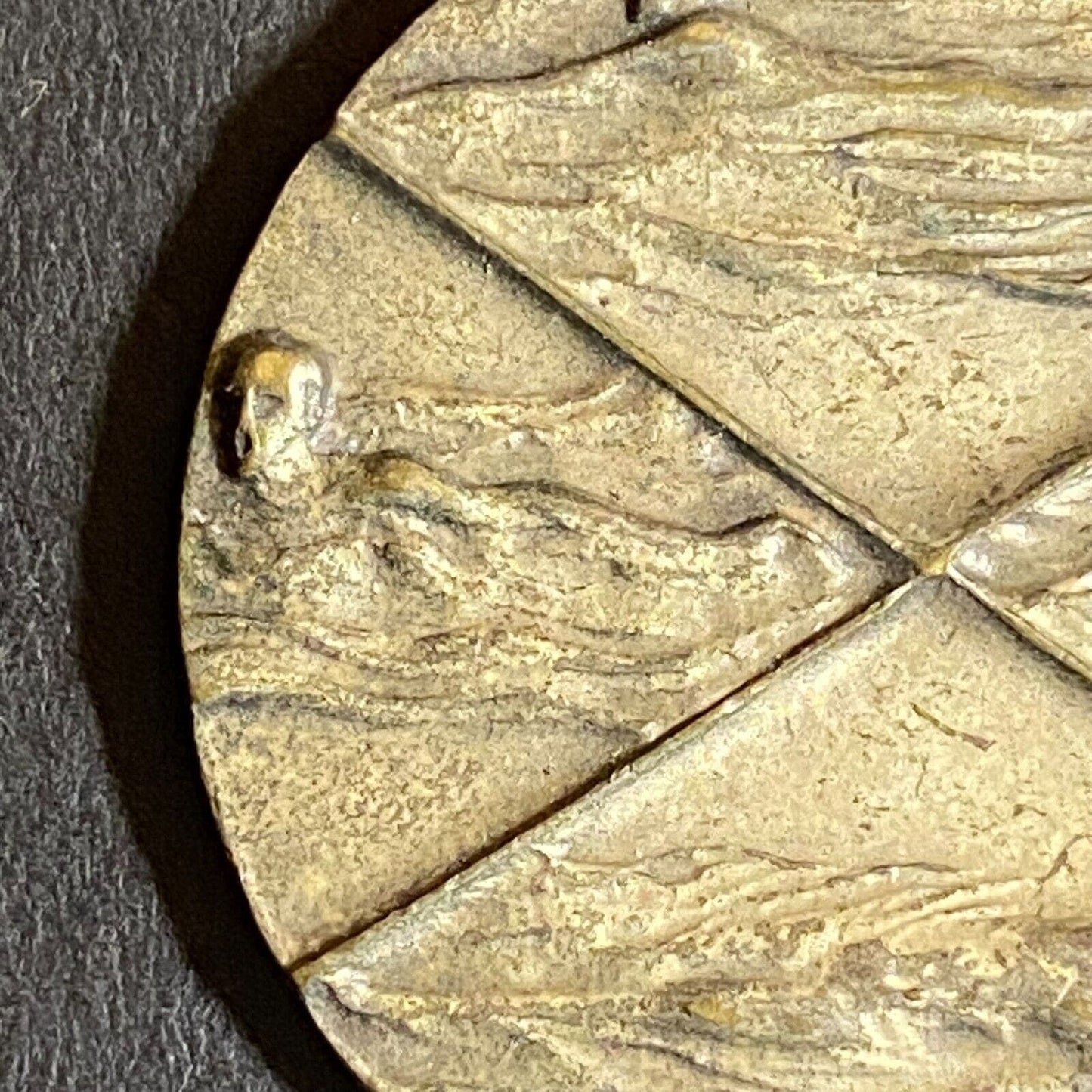4-Scene Swimming Pendant / Medal "13-14 Yrs" 1977 33mm 16g